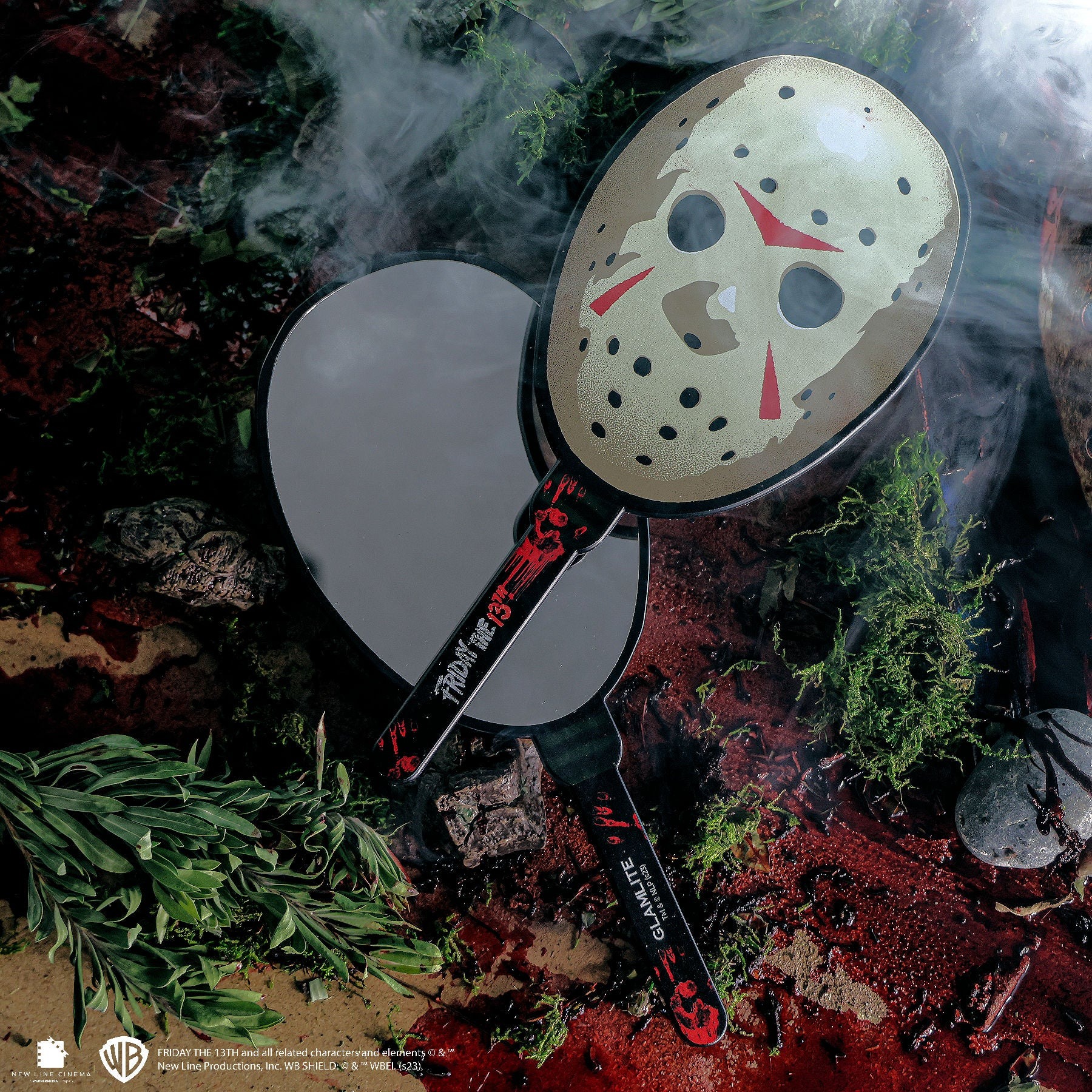 Glamlite - Friday the 13th x Glamlite Mask Mirror Handspiegel - Grau